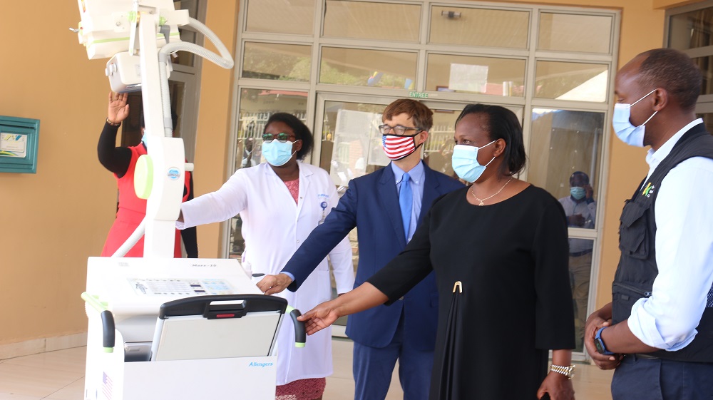 The mobile X-Ray machine will support Kibuye Referral Hospital’s ability to diagnose and treat COVID19 patients.