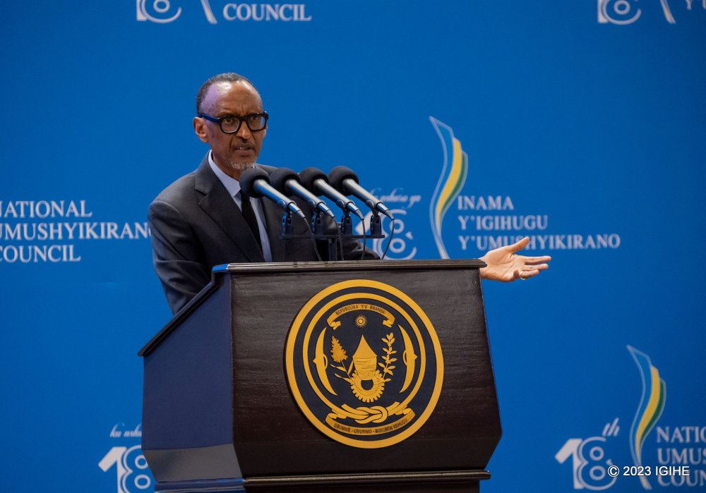 President Kagame has said that nobody should be proud of persistent reliance on aid. 