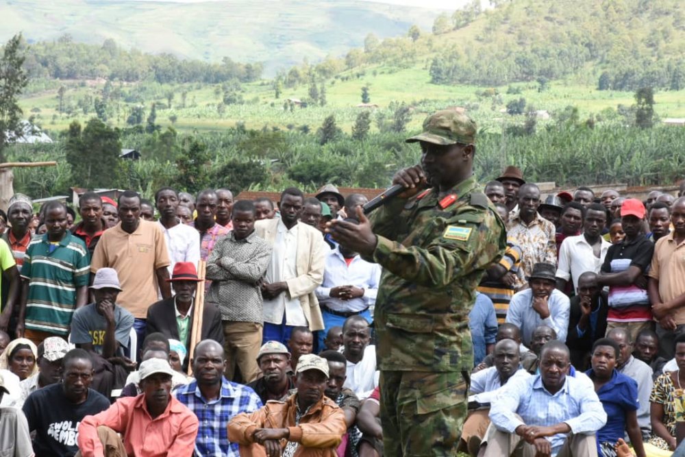 Col. Albert Rugambwa  has requested residents to work together to combat smuggling and report lawbreakers on time