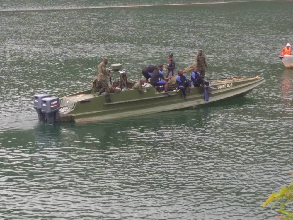 Marine forces are searching for the missing two while three of the passengers that sustained injuries were taken to Gisenyi hospital.