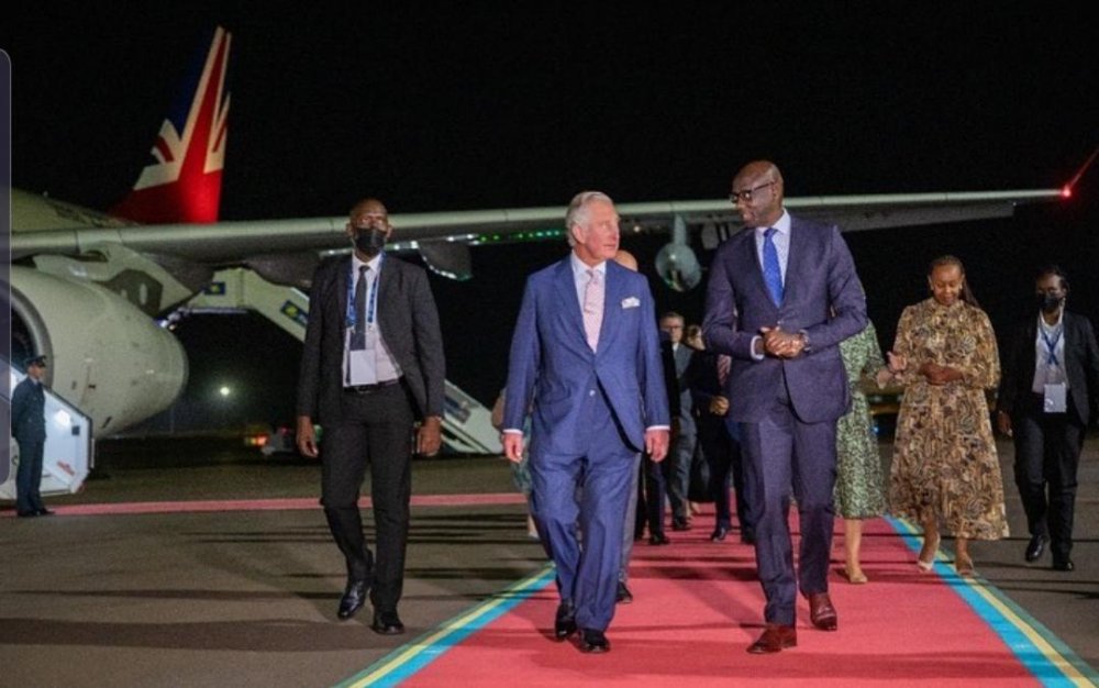 Prince Charles has arrived in Rwanda for the first time. 