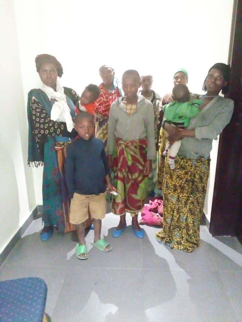 The nine Rwandans arrived on Tuesday through La Corniche Border in Rubavu. 