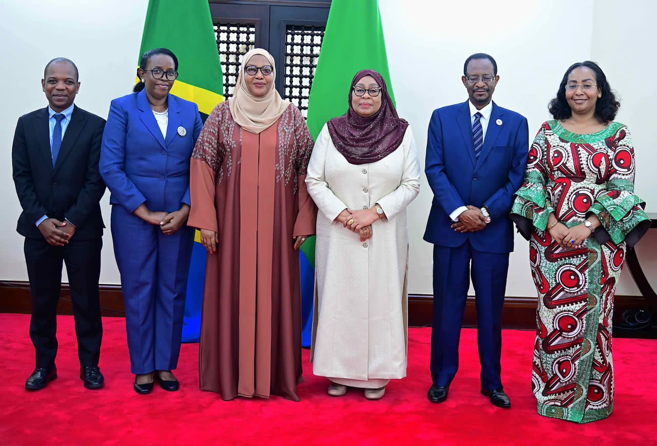 President Suluhu has bid farewell to outgoing Rwanda High Commissioner Fatou Harerimana
