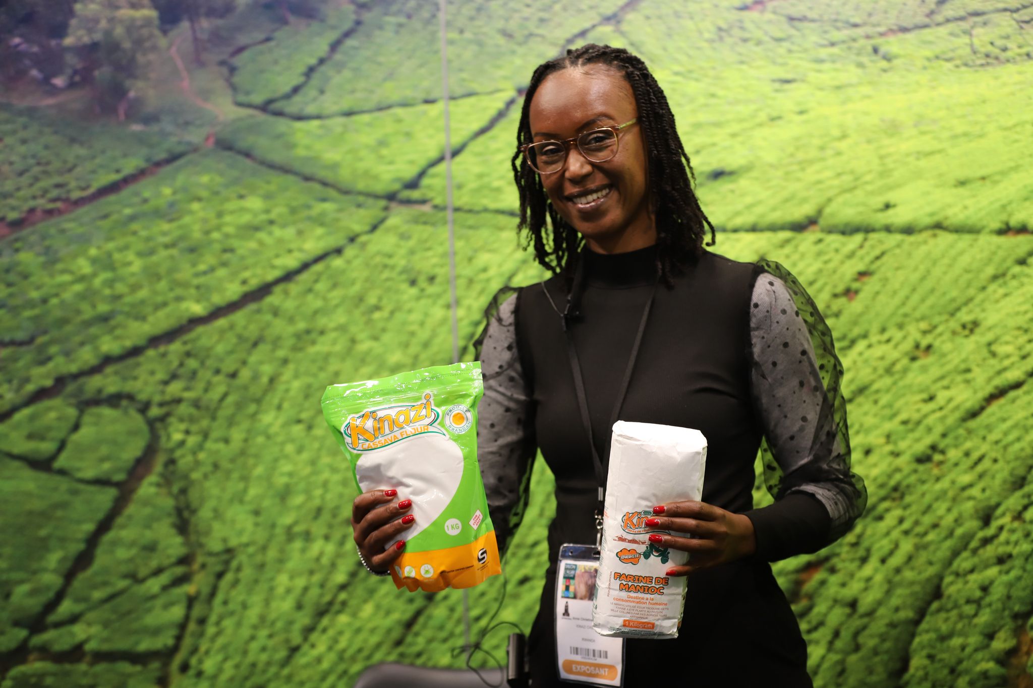 Ann Christin Ishimwe, Head of Sales & Marketing at Kinazi Cassava Plant Ltd, emphasized the event’s importance in promoting their high-quality cassava flour.