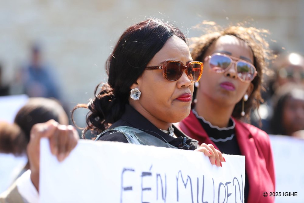 Yvette Umutangana heads a genocide survivors' association in Brudges.