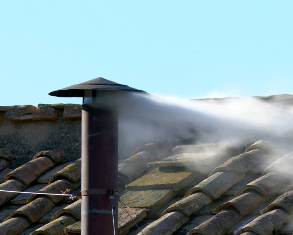 White smoke announces that a new pope has been chosen.