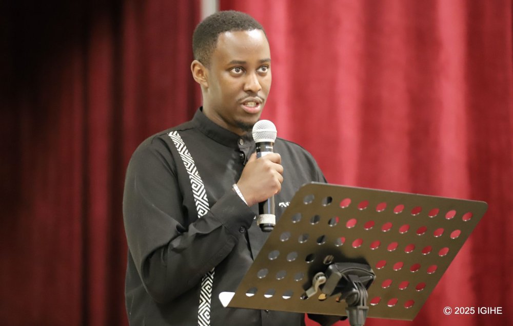 Kabandana Pacifique also delivered remarks during the commemoration event
