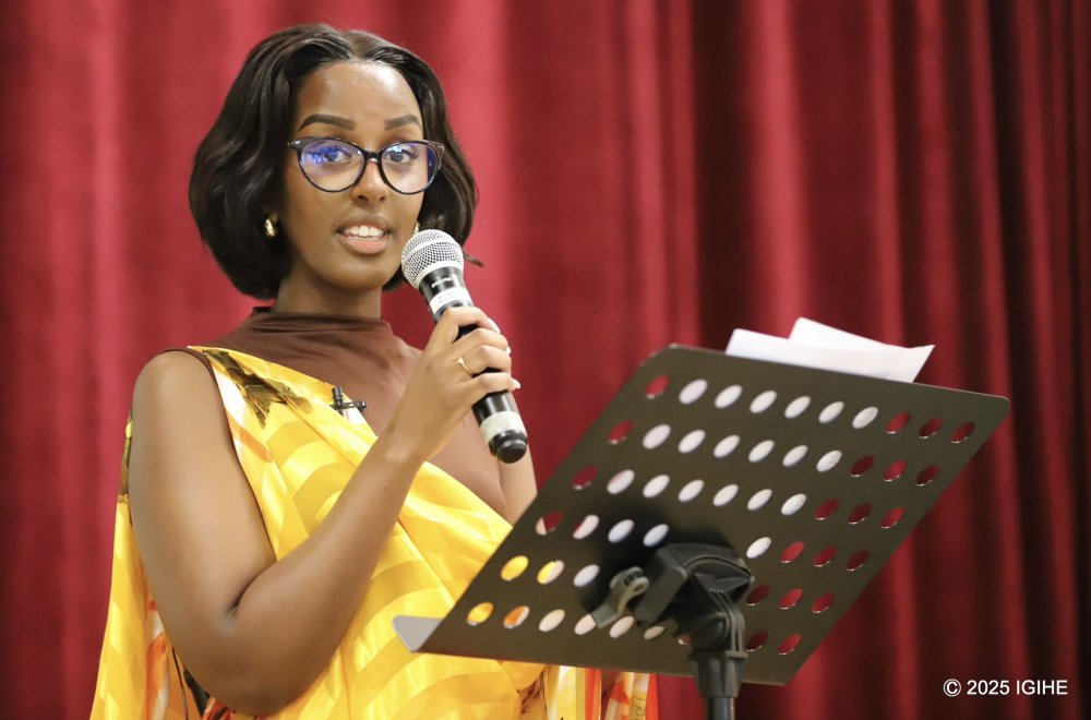 Also present was Marina Shumbusho, 24, who gave a moving testimony as a child born to genocide survivors.