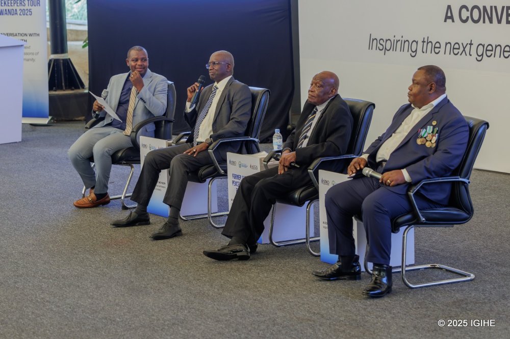 The veterans engaged in a discussion aimed to inspire Rwandan youth with lessons of resilience, shared humanity, and moral courage.