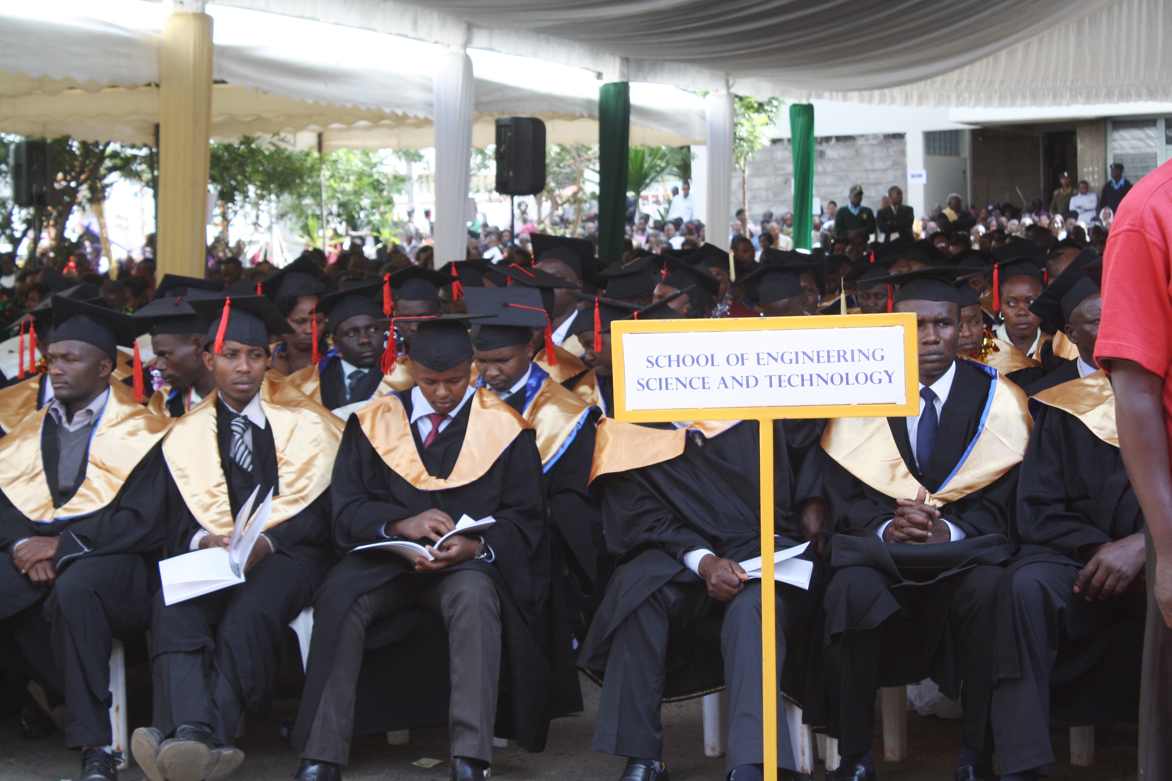 Technical University of Kenya (TUK) students a a past graduation ceremony.