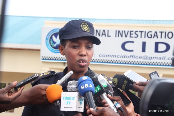 The deputy police spokeswoman, CSP Lynder Nkuranga