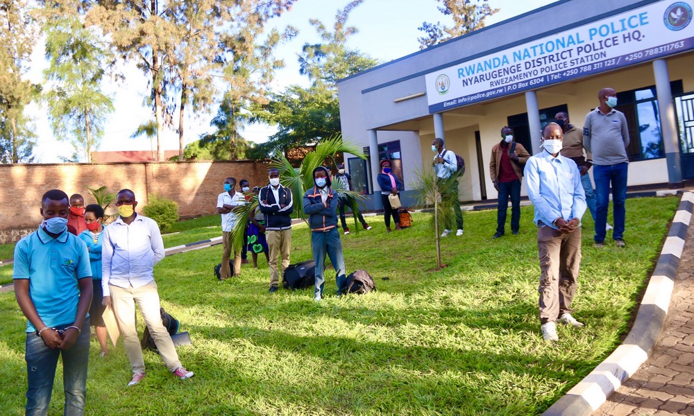 25 people were arrested on May 7, after they were intercepted traveling to the Northern Province from City of Kigali.