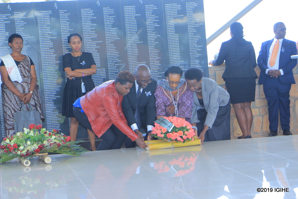 The management and employees of Access Bank Rwanda Plc yesterday visited the Ntarama genocide memorial in Bugesera district