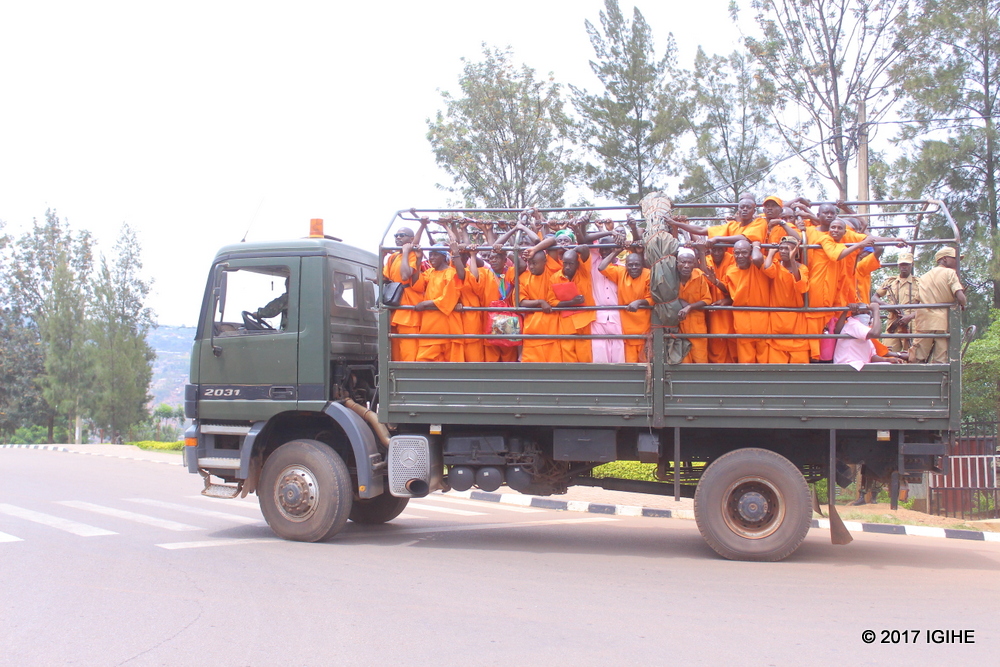 Inmates being relocated to Mageragere on Saturday.