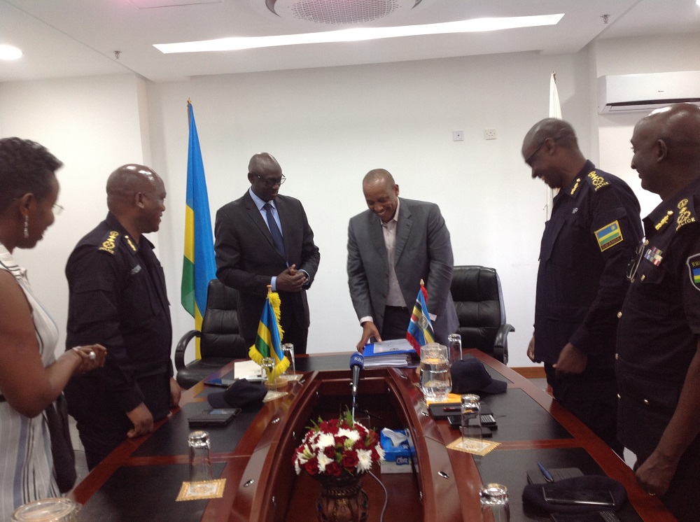 The Minister of Justice, Johnston Busingye thanked staff in all the institutions they have been working with for three years, especially the Rwanda National Police (RNP)