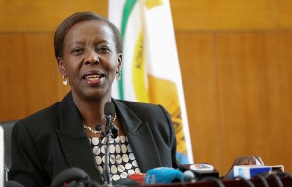 The minister of foreign affairs,Louise Mushikiwabo