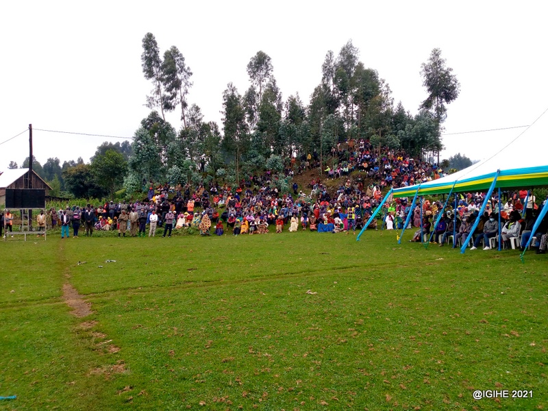 Bugeshi residents attending a security meeting.  