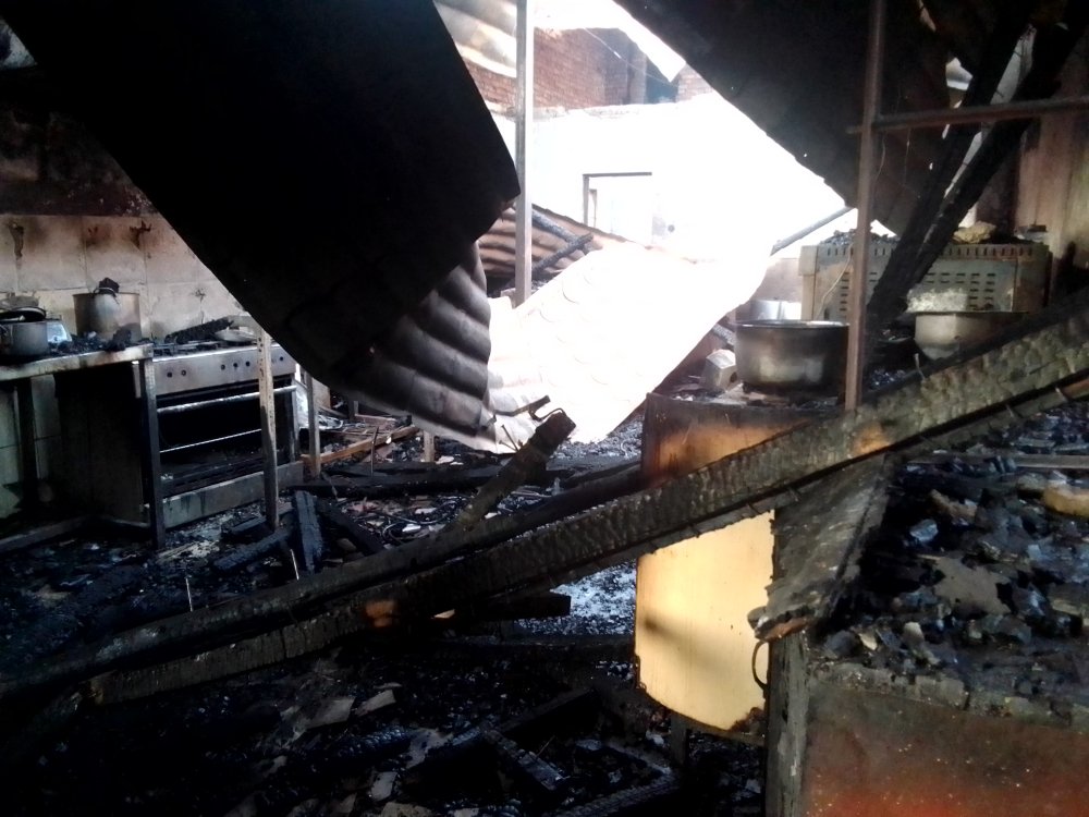 Fire broke out at Hotel Muhabura on the night of Monday, October 14, 2024.