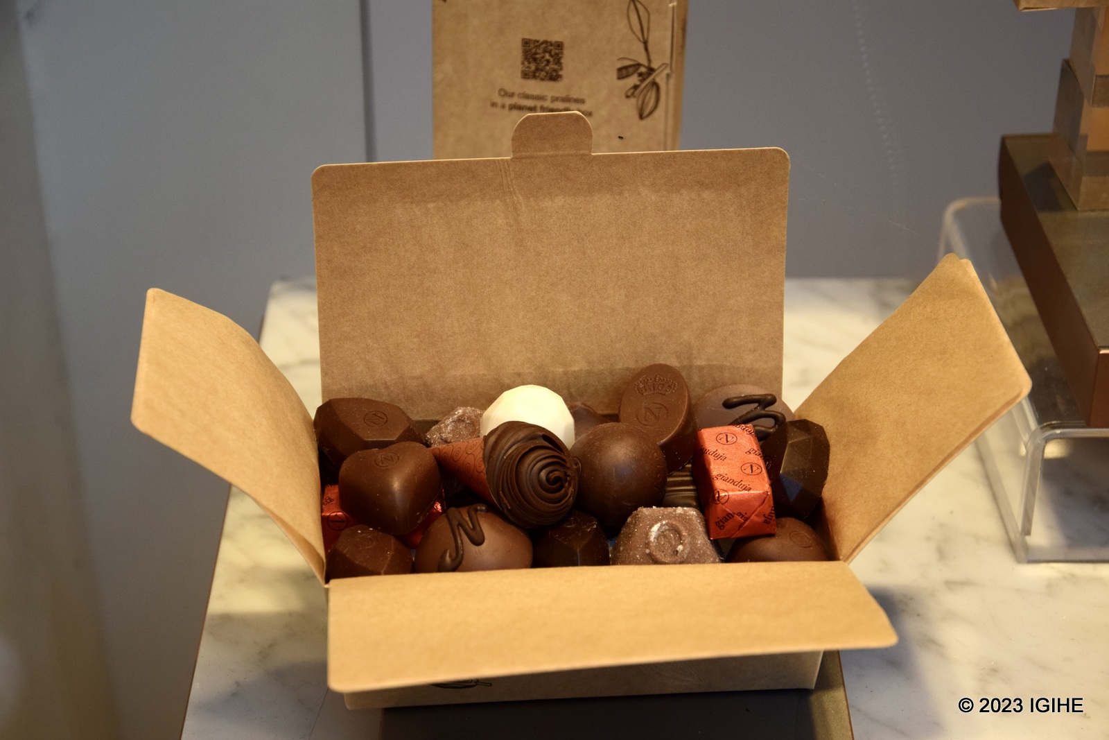 You can't miss the shops of artisan chocolate makers in Bruges.