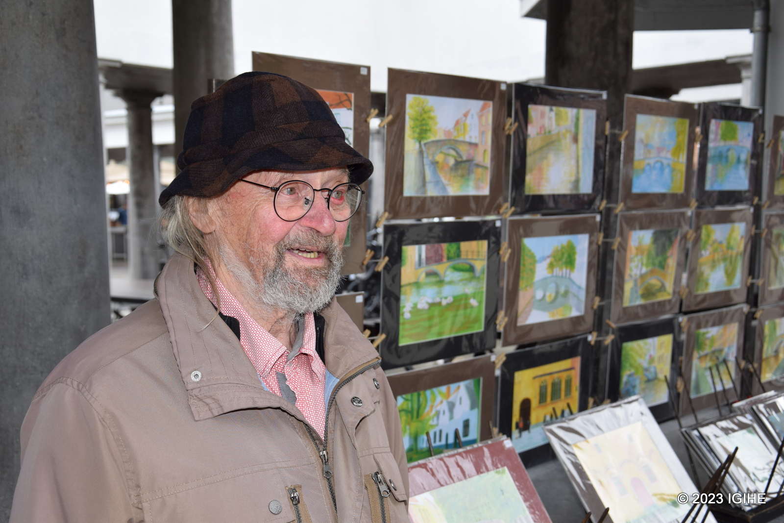 Jef is among artists portraying the beauty of the city through works of art.