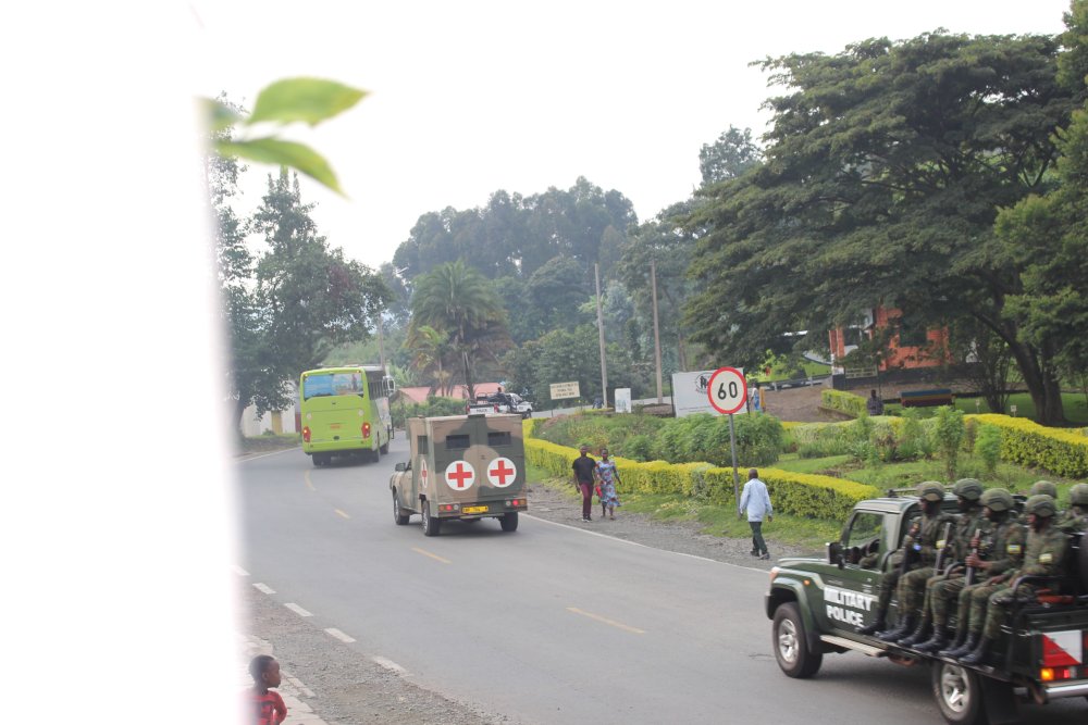 The withdrawing troops were escorted by Rwandan security agencies.