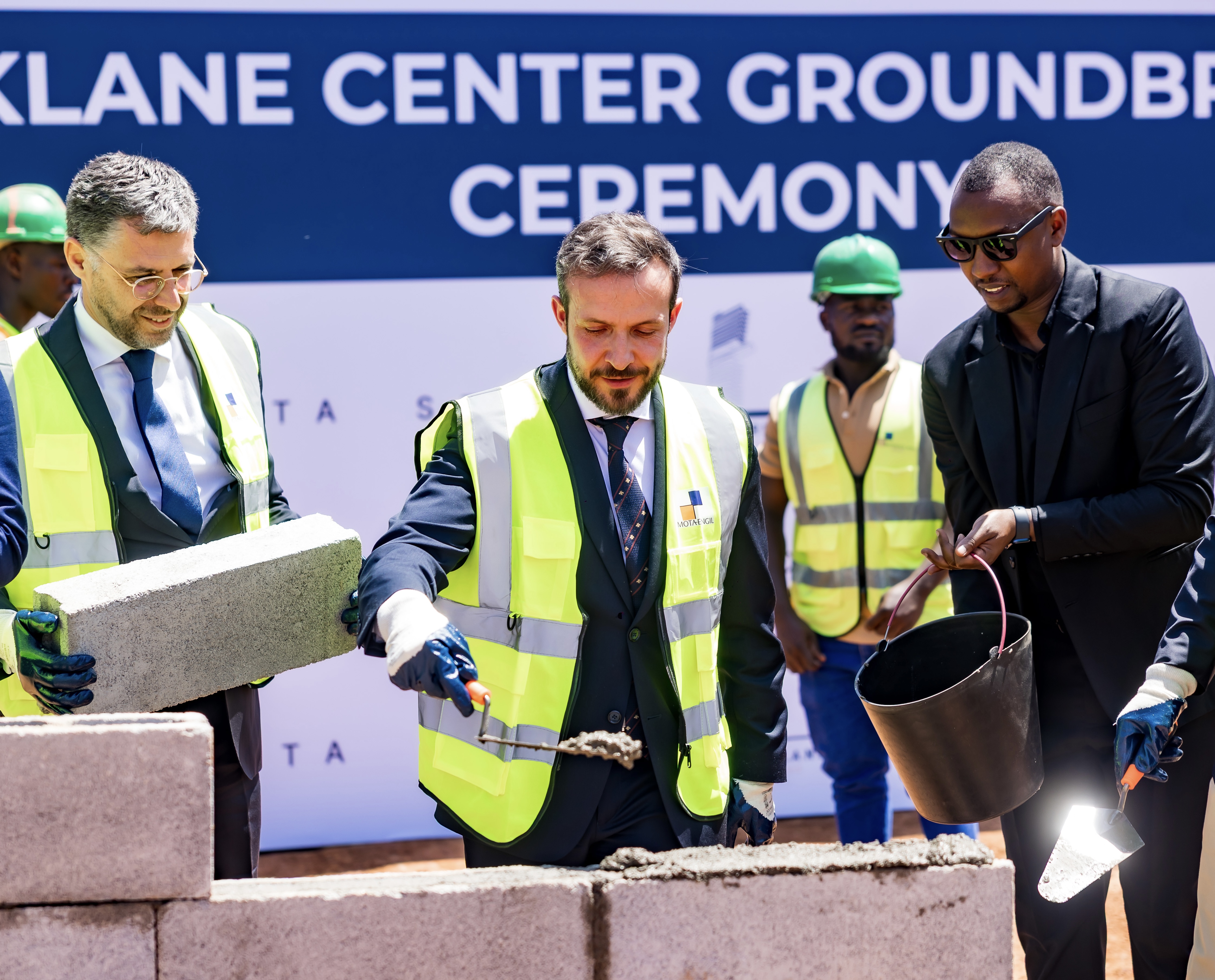 Construction of the Parklane Center, a 25-storey mixed-use tower that will reshape the city’s skyline, officially began on Thursday with the laying of the foundation stone.