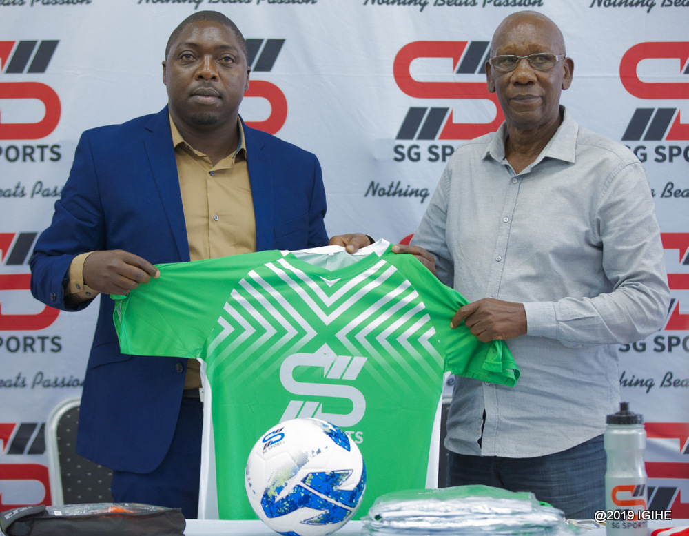 After Kiyovu Sports received a 4-year sponsorship worth Rwf 132 million from Azam Group, the team's administration was obliged to adding their logo on V SG Sports T-Shirts
