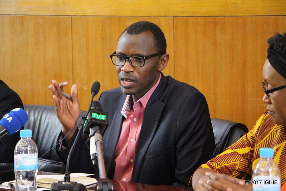 The Minister of Education, Dr. Musafiri Papias Malimba.