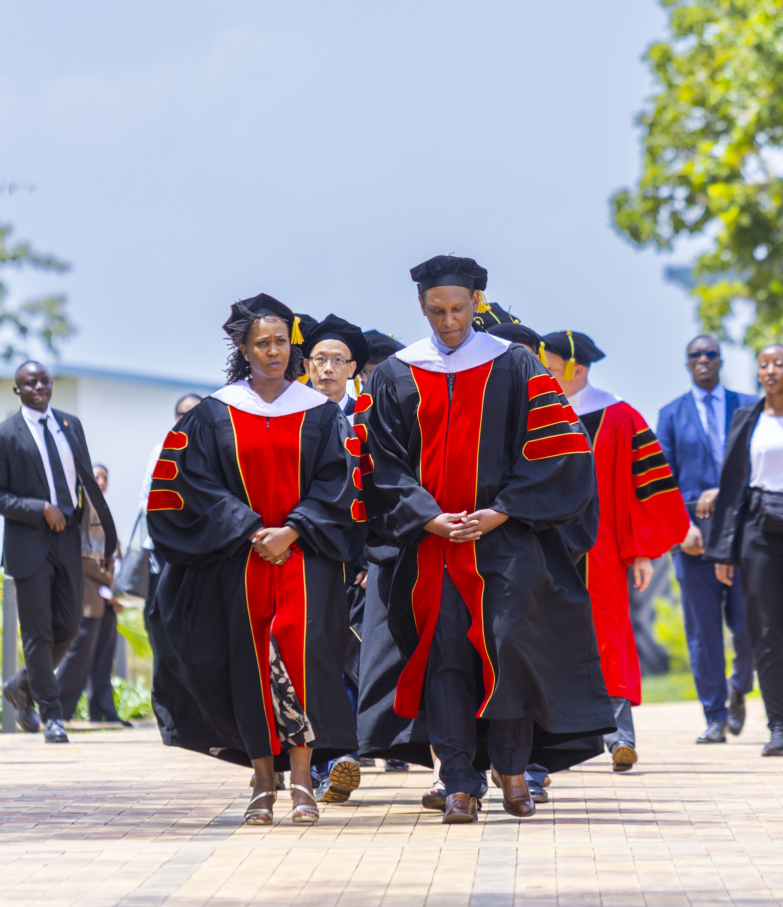 A total of 30 medical doctors and 48 Master of Science in Global Health Delivery (MGHD) candidates received their degrees during the ceremony held at the university’s Butaro campus.