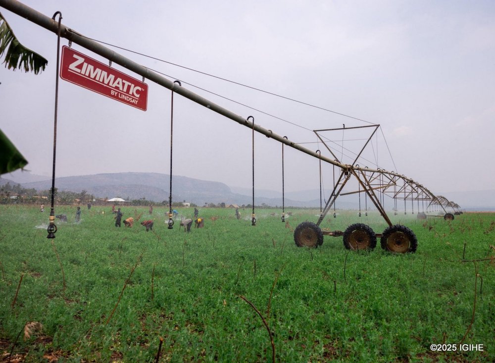 The irrigation project was launched in 2015 by businessman Howard G. Buffett and officially inaugurated by President Kagame in 2020.