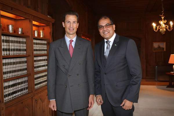  H.S.H. Reigning Prince Alois with  Amb Igor Cesar 