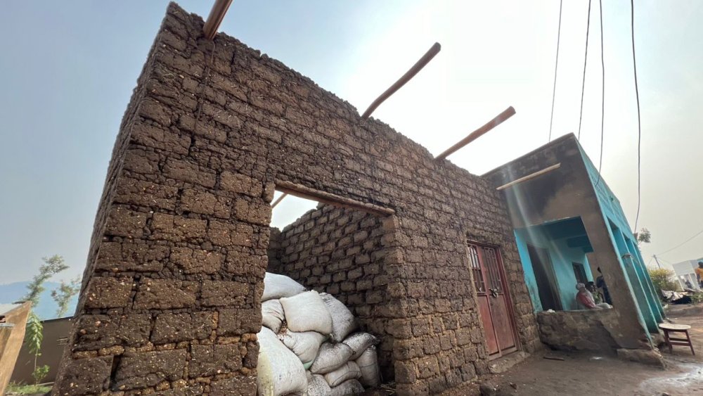 The residents were urged to secure their roofs.