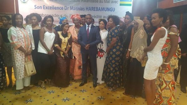 Participants of the ceremony of presenting credentials pose for a group photo