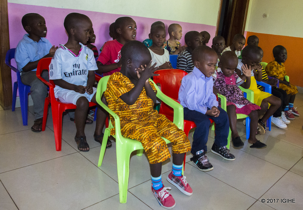 visually impaired children at Jordan Foundation