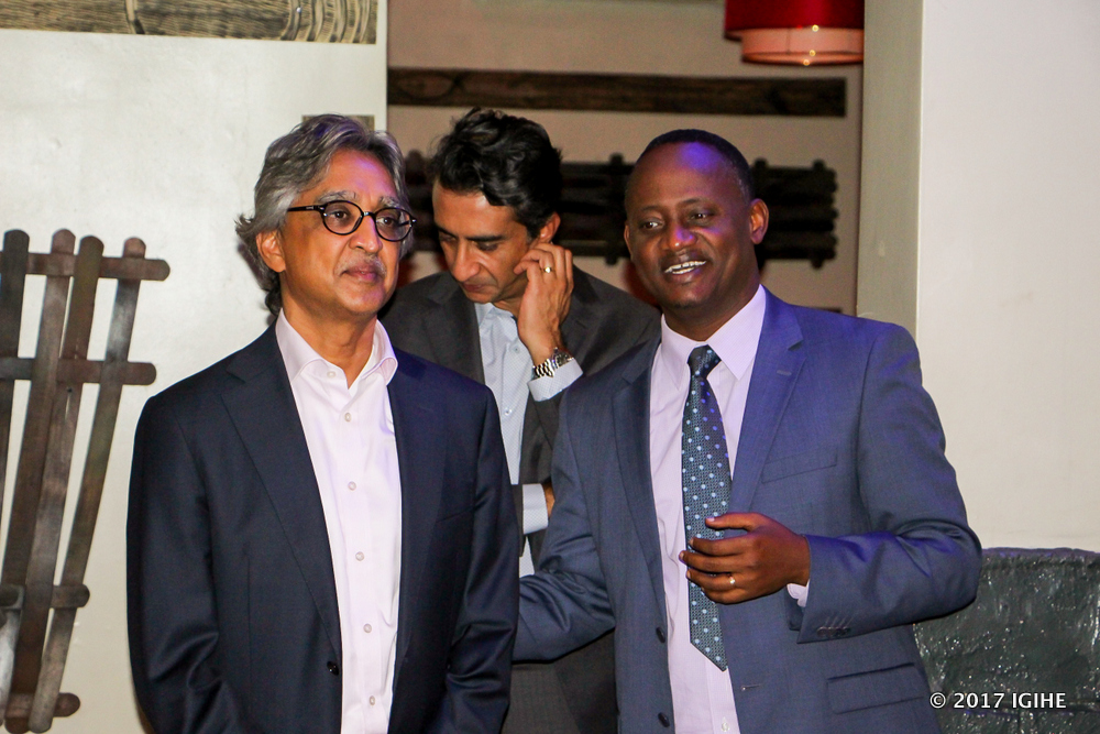 The director of Mayfair Insurance Rwanda Ltd, Daniel Mugisha Muhimuzi (first from right)