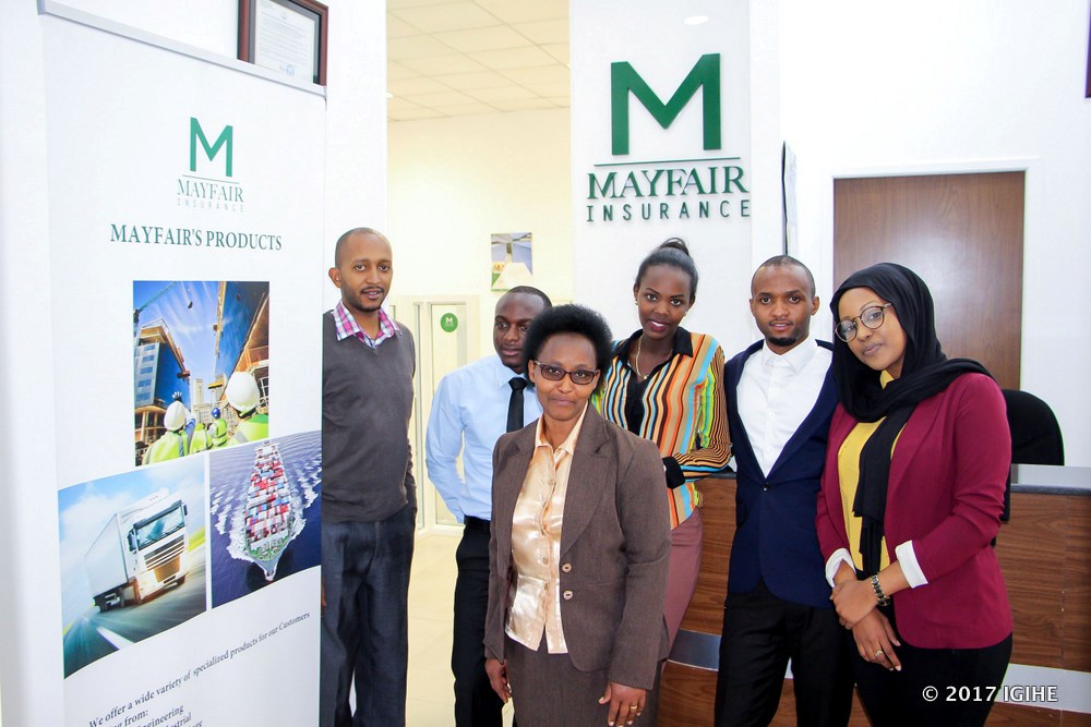 Employees of Mayfair Insurance branch in Rwanda