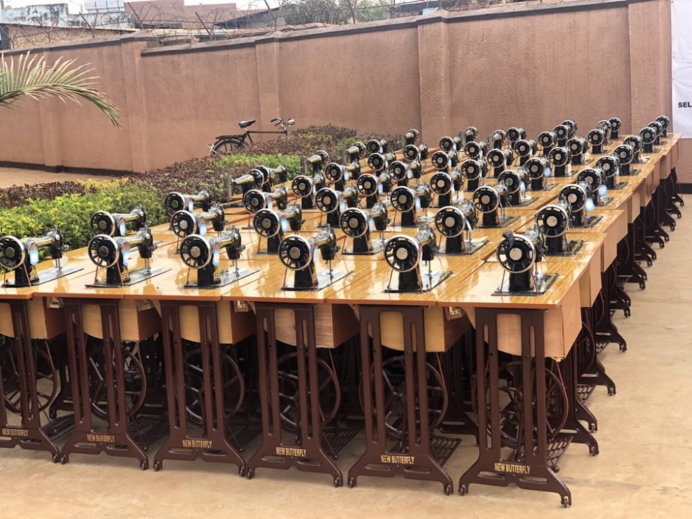 The beneficiaries of this endeavor include 57 graduates specializing in tailoring.