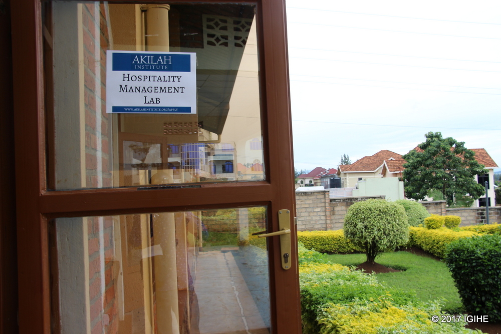 The laboratory of Akilah Institute for Women.