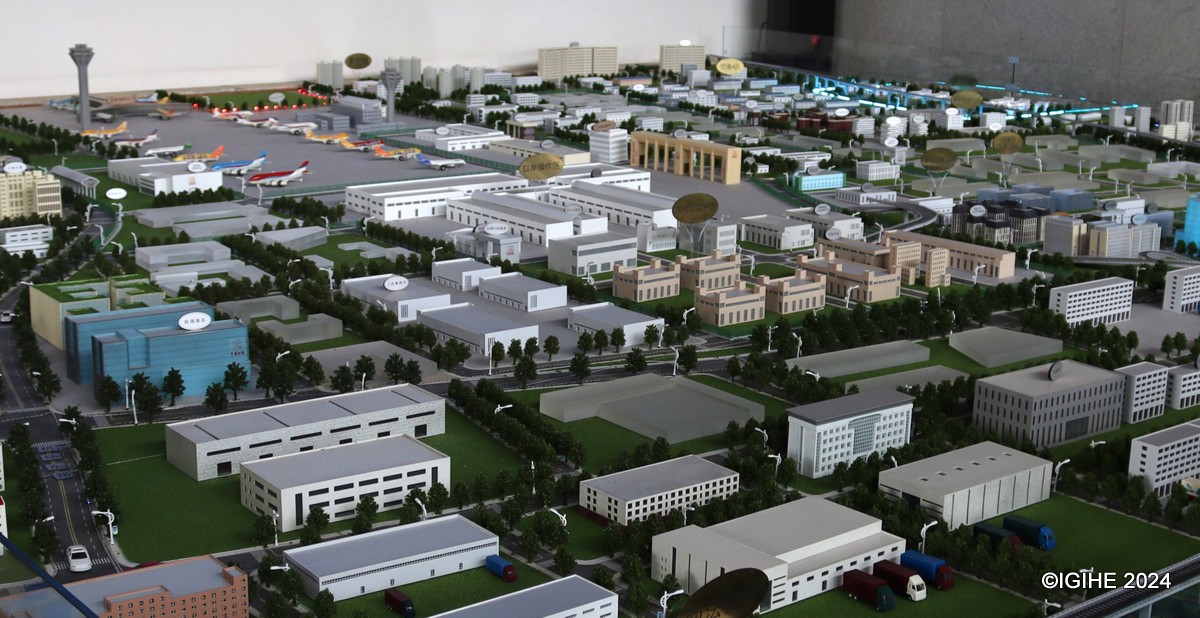 This photo shows the model of Beijing Capital International Airport (BCIA) Economic Zone. Its strategic positioning not only leverages the proximity to one of the busiest airports globally but also sets a new benchmark for airport-oriented economic development.  