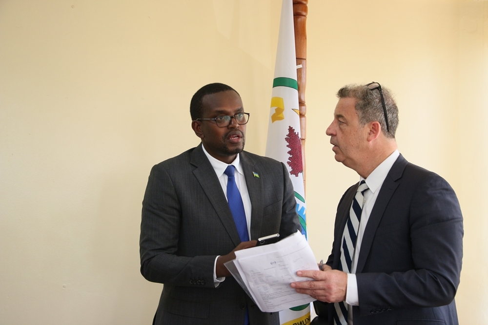 Prosecutor General, Jean Bosco Mutangana and Chief Prosecutor of the Mechanism for International Criminal Tribunals (MICT), Dr. Serge Brammertz 
