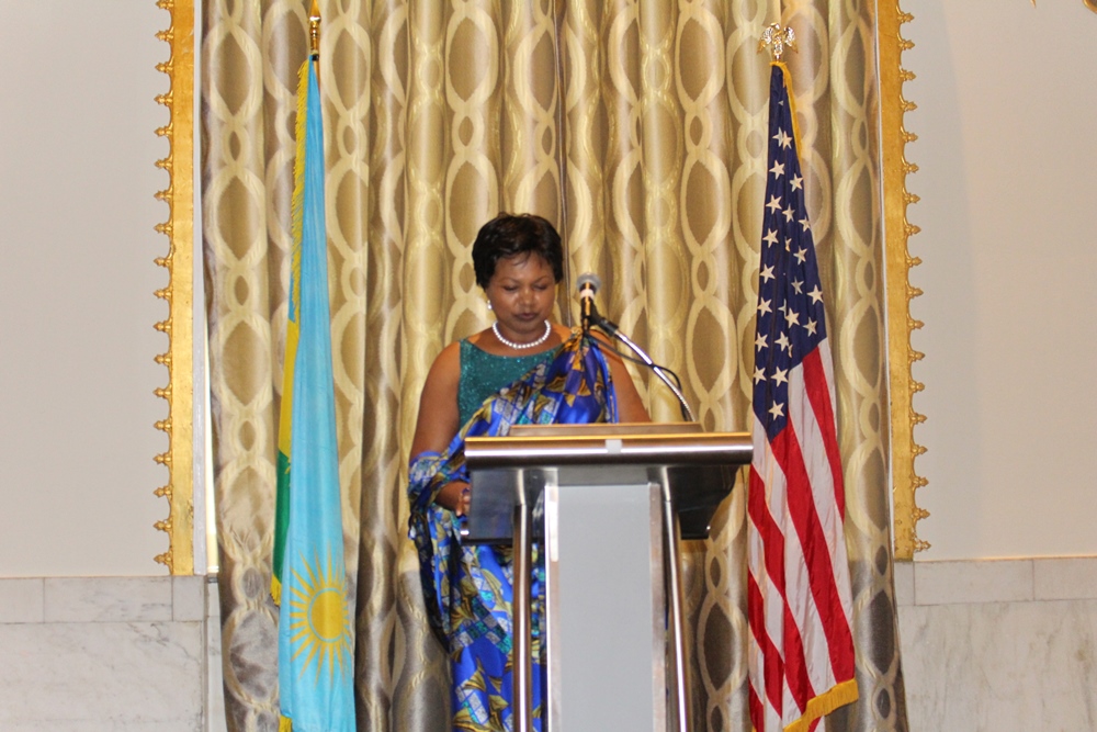 Ambassador Mathilde Mukantabana expressed her gratitude for those who attended the celebrations of the 24th Liberation anniversary