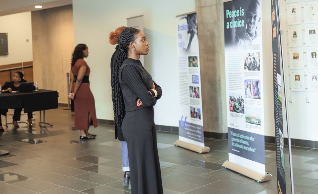 A curated exhibition welcomed guests before the formal program, offering a powerful walk through visual and written testimonies.
