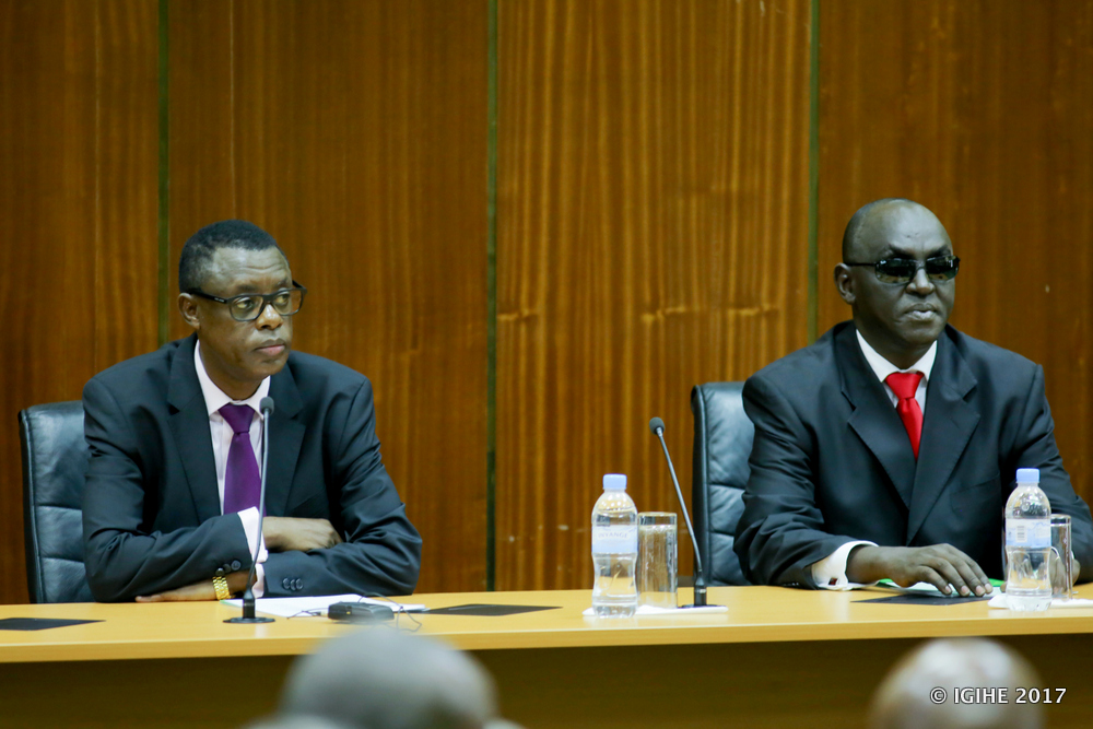 Defence Minister, Gen. James Kabarebe and the Chairman of CSS Board of Directors, Dr. James Ndahiro