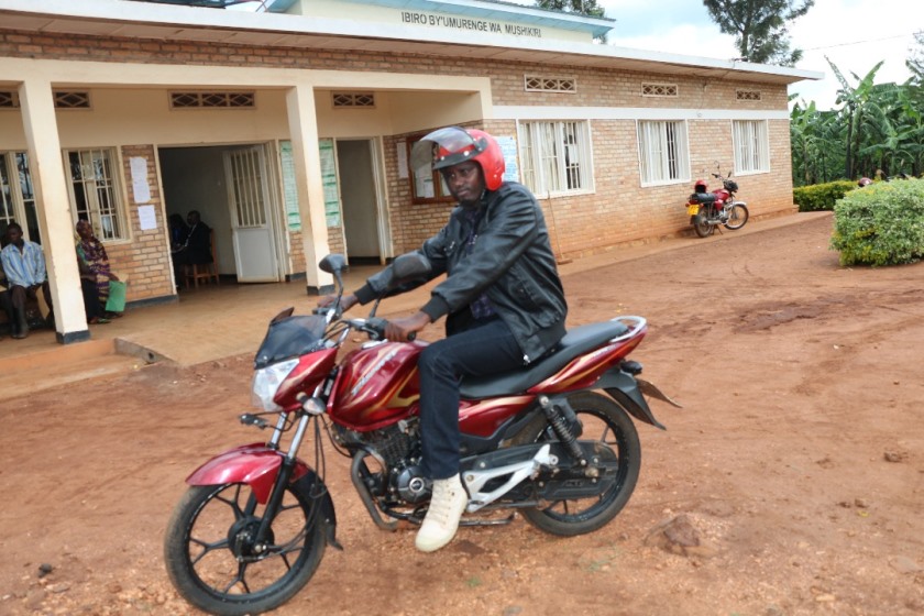 The motorcycle that Police gave Mushikiri sector