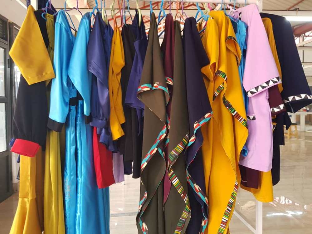 The factory specializes in producing a diverse range of clothing.