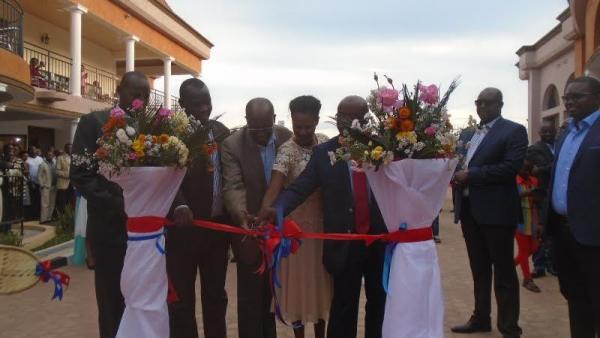 Kayitare Innocent during the inauguration of ‘Galileo Stadium Hotel’