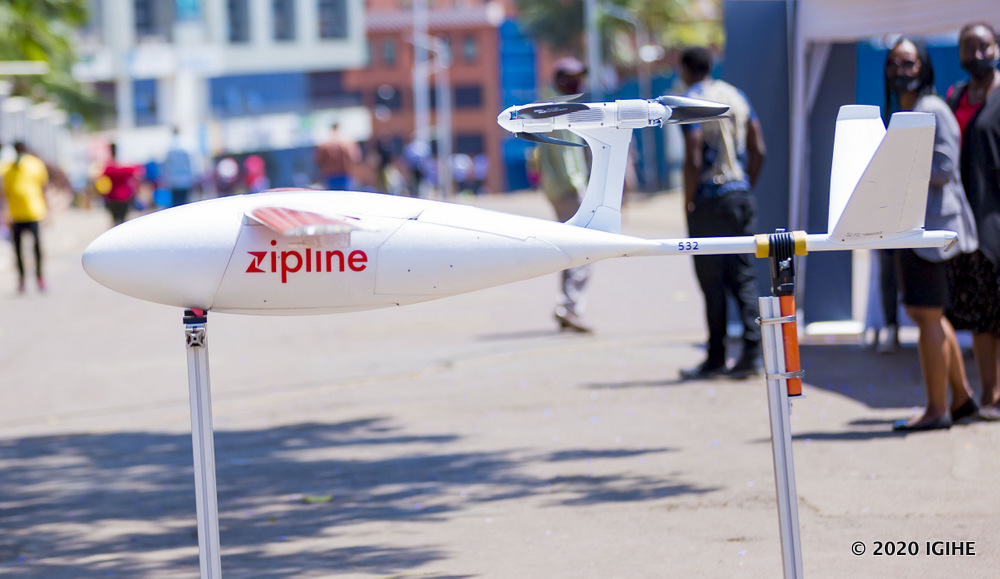 Zipline helps in transporting blood  to doctors in different parts of the country