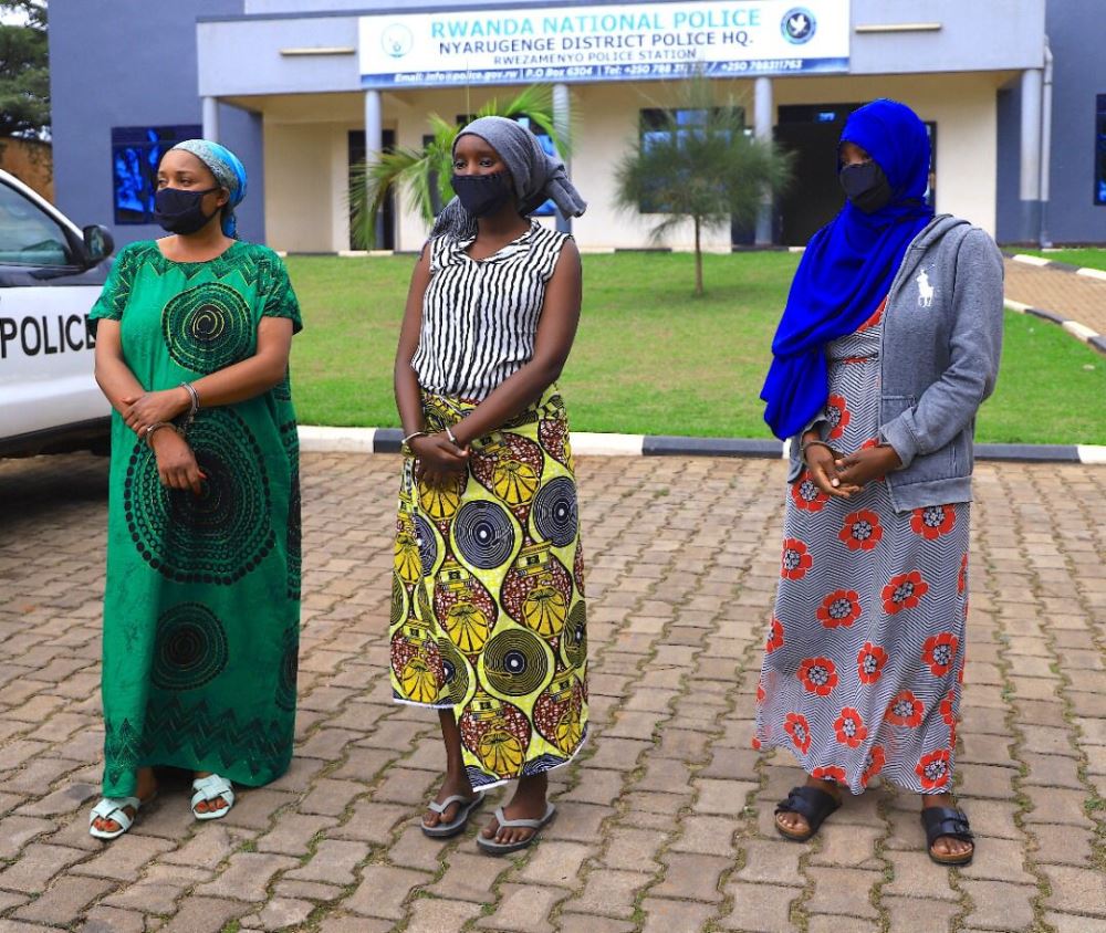 The trio arrested over indecent assault.