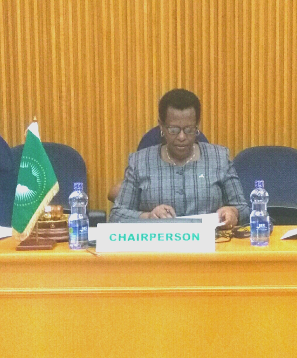 Rwanda is represented by Amb. Hope G. Tumukunde at Peace and Security Council of the African Union (AUPSC) 