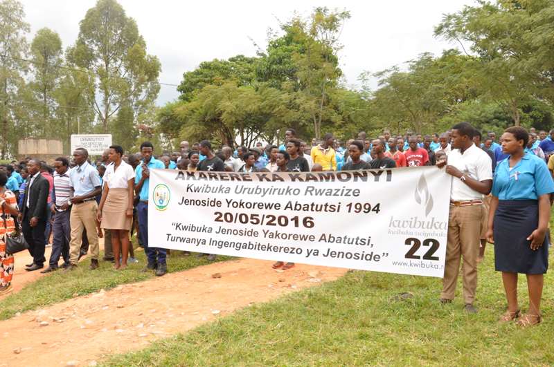 Kamonyi youth attending the commemoration event